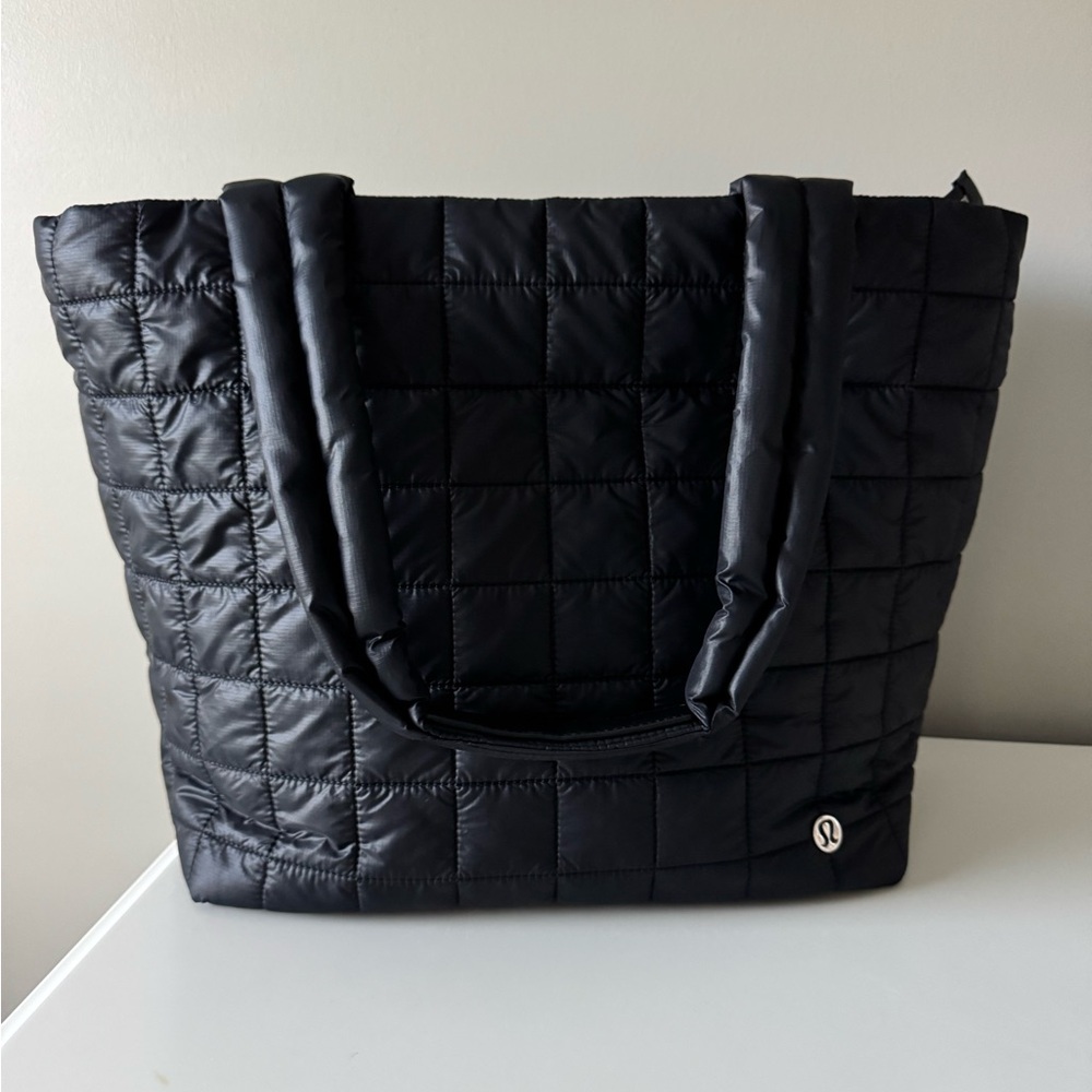 lululemon athletica Black Quilted Tote